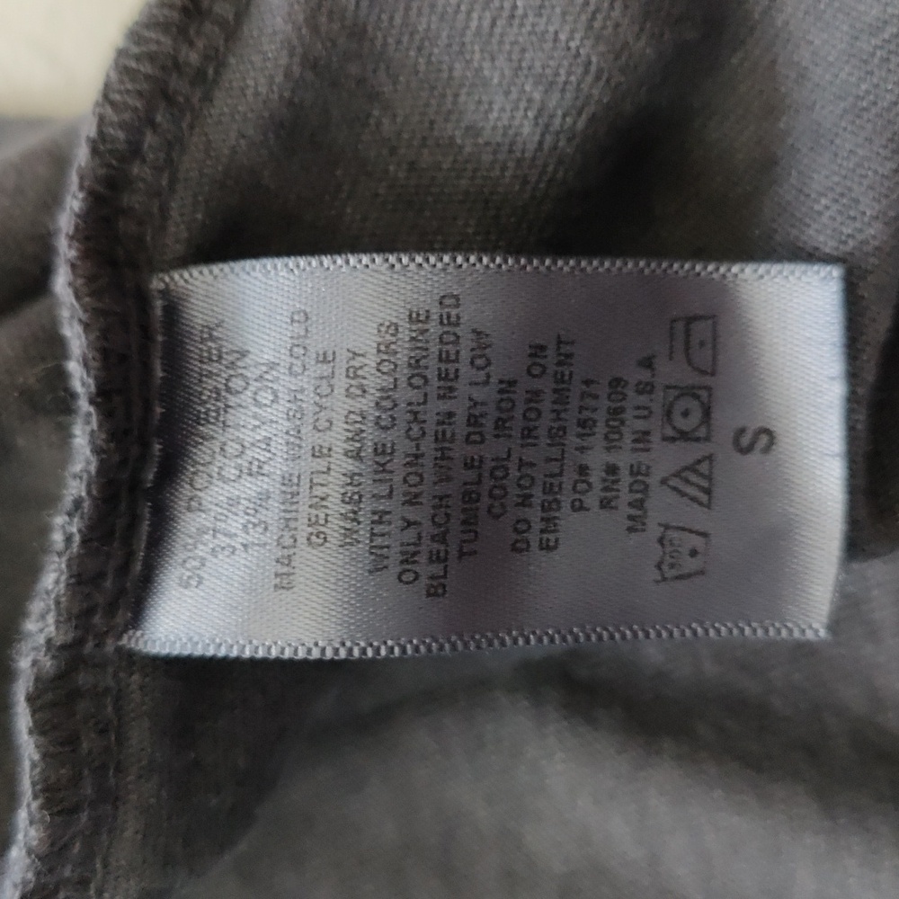 131. Junk Food Clothing Rock N Roll Tank | Color: Dark Grey - Picture 7 of 7